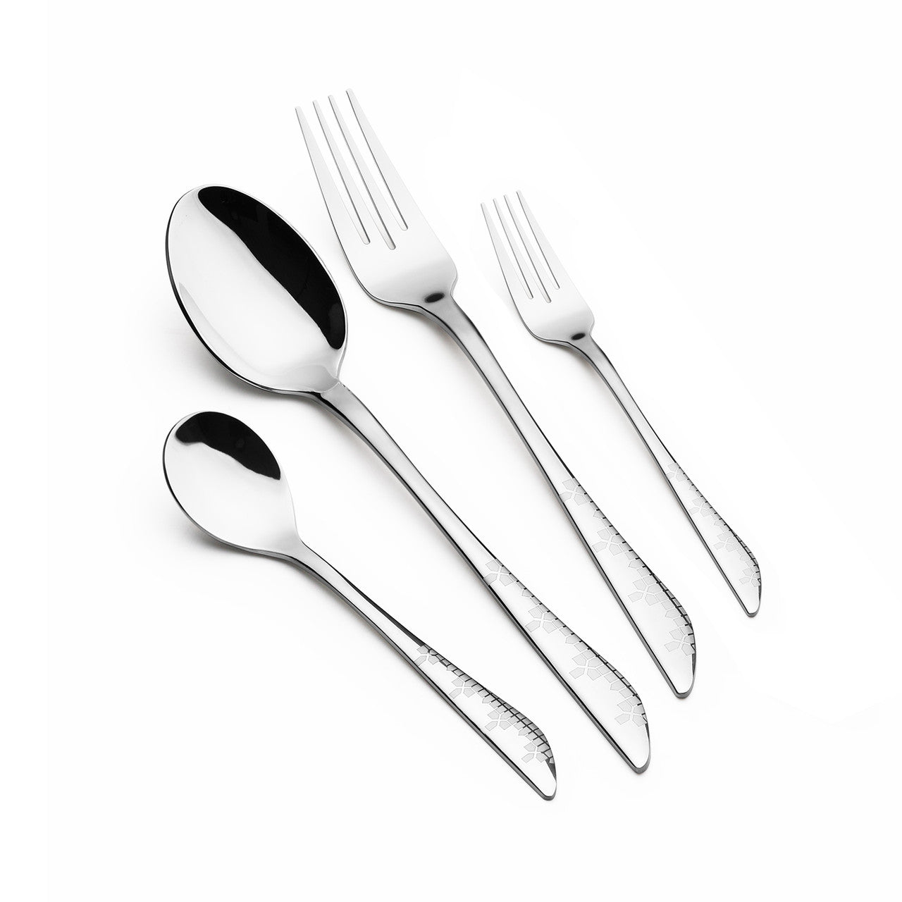 طقم ستاند معالق Arshia Original (Cutlery Set) – 48 قطعة (فضي / ذهبي)